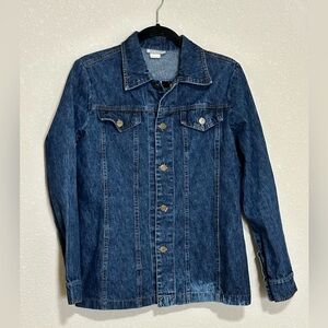 STEPS Denim Jacket Size L Vintage USA Made Classic Blue Jean Jacket